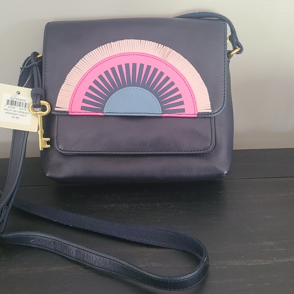 Fossil Kinley small crossbody midnight navy